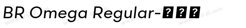 BR Omega Regular字体转换